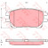 Brake Pad Set, disc brake GDB3414 TRW