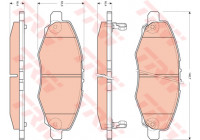 Brake Pad Set, disc brake GDB3427 TRW