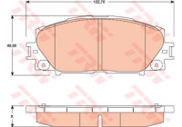 Brake Pad Set, disc brake GDB3459 TRW