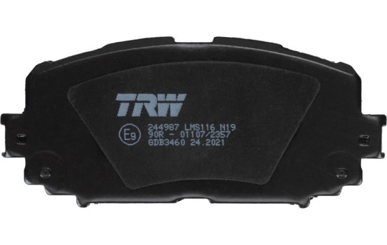 Brake Pad Set, disc brake GDB3460 TRW, Image 4