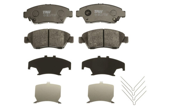 Brake Pad Set, disc brake GDB3478 TRW, Image 3