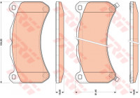 Brake Pad Set, disc brake GDB3489 TRW