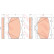 Brake Pad Set, disc brake GDB3498 TRW