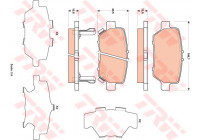 Brake Pad Set, disc brake GDB3512 TRW