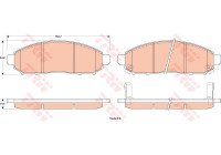 Brake Pad Set, disc brake GDB3520 TRW