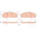 Brake Pad Set, disc brake GDB3520 TRW
