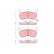 Brake Pad Set, disc brake GDB354 TRW, Thumbnail 2
