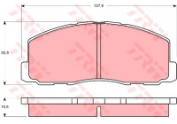 Brake Pad Set, disc brake GDB355 TRW