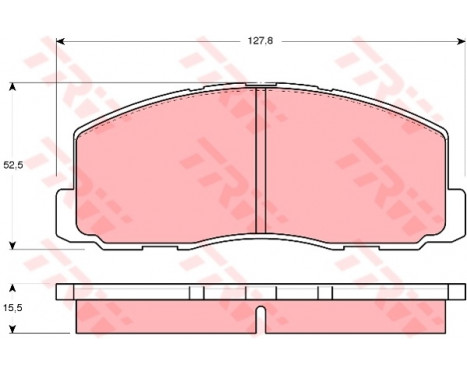 Brake Pad Set, disc brake GDB355 TRW