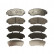 Brake Pad Set, disc brake GDB3581 TRW