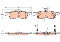 Brake Pad Set, disc brake GDB3588 TRW