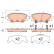 Brake Pad Set, disc brake GDB3593 TRW