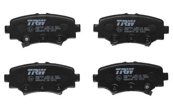 Brake Pad Set, disc brake GDB3593 TRW, Image 3