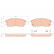 Brake Pad Set, disc brake GDB3613 TRW