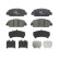 Brake Pad Set, disc brake GDB3615 TRW