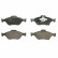 Brake Pad Set, disc brake GDB3625 TRW