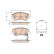 Brake Pad Set, disc brake GDB3630 TRW