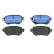 Brake Pad Set, disc brake GDB3632 TRW