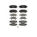 Brake Pad Set, disc brake GDB3633 TRW