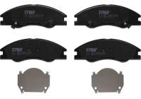 Brake Pad Set, disc brake GDB3635 TRW