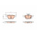 Brake Pad Set, disc brake GDB3639 TRW