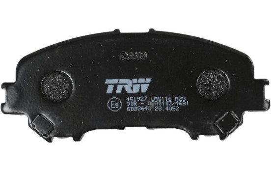 Brake Pad Set, disc brake GDB3648 TRW, Image 6