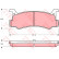 Brake Pad Set, disc brake GDB375 TRW