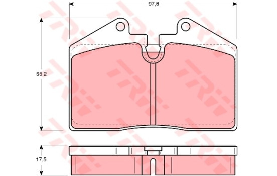 Brake Pad Set, disc brake GDB379 TRW