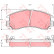 Brake Pad Set, disc brake GDB380 TRW