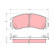 Brake Pad Set, disc brake GDB380 TRW, Thumbnail 2