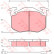 Brake Pad Set, disc brake GDB386 TRW