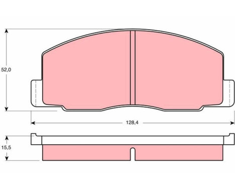 Brake Pad Set, disc brake GDB388 TRW