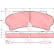 Brake Pad Set, disc brake GDB397 TRW