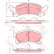 Brake Pad Set, disc brake GDB4002 TRW