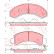 Brake Pad Set, disc brake GDB4004 TRW