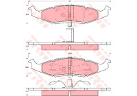 Brake Pad Set, disc brake GDB4006 TRW