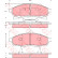 Brake Pad Set, disc brake GDB4014 TRW