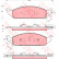 Brake Pad Set, disc brake GDB4016 TRW