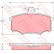 Brake Pad Set, disc brake GDB403 TRW