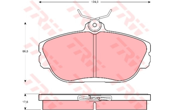 Brake Pad Set, disc brake GDB4033 TRW