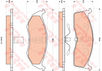 Brake Pad Set, disc brake GDB4091 TRW