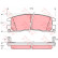 Brake Pad Set, disc brake GDB4098 TRW