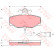 Brake Pad Set, disc brake GDB412 TRW