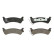Brake Pad Set, disc brake GDB4124 TRW