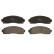 Brake Pad Set, disc brake GDB4131 TRW
