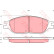 Brake Pad Set, disc brake GDB4138 TRW