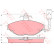 Brake Pad Set, disc brake GDB428 TRW