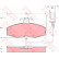 Brake Pad Set, disc brake GDB440 TRW