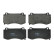 Brake Pad Set, disc brake GDB4449 TRW