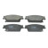 Brake Pad Set, disc brake GDB4452 TRW